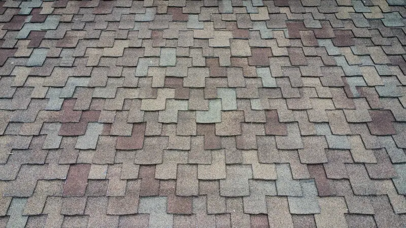 Weathered multi-tone asphalt shingle texture